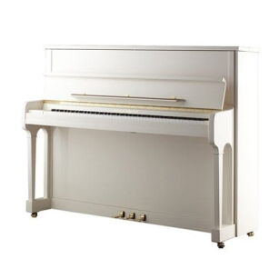 AUGUST FÖRSTER  Pianino Model 116 E/C - Klasyczyny elegancki biały polerowany