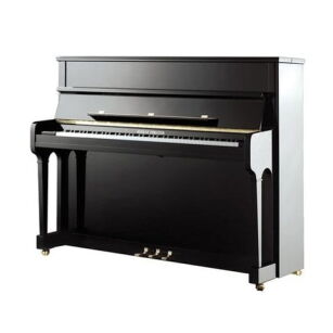 AUGUST FÖRSTER  Pianino Model 116 E - Klasyczyny elegancki czarny polerowany